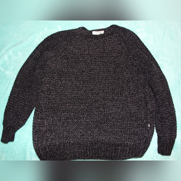 Black chenille sweater - Picture 3 of 4